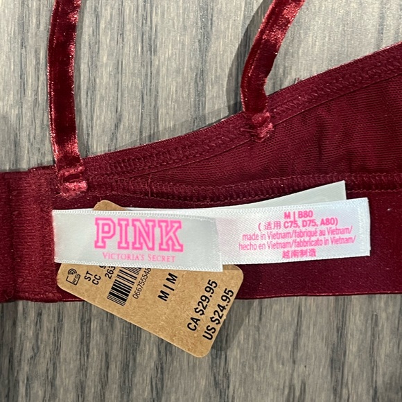 PINK by Victoria Secret Velvet Bralette - Picture 3 of 4